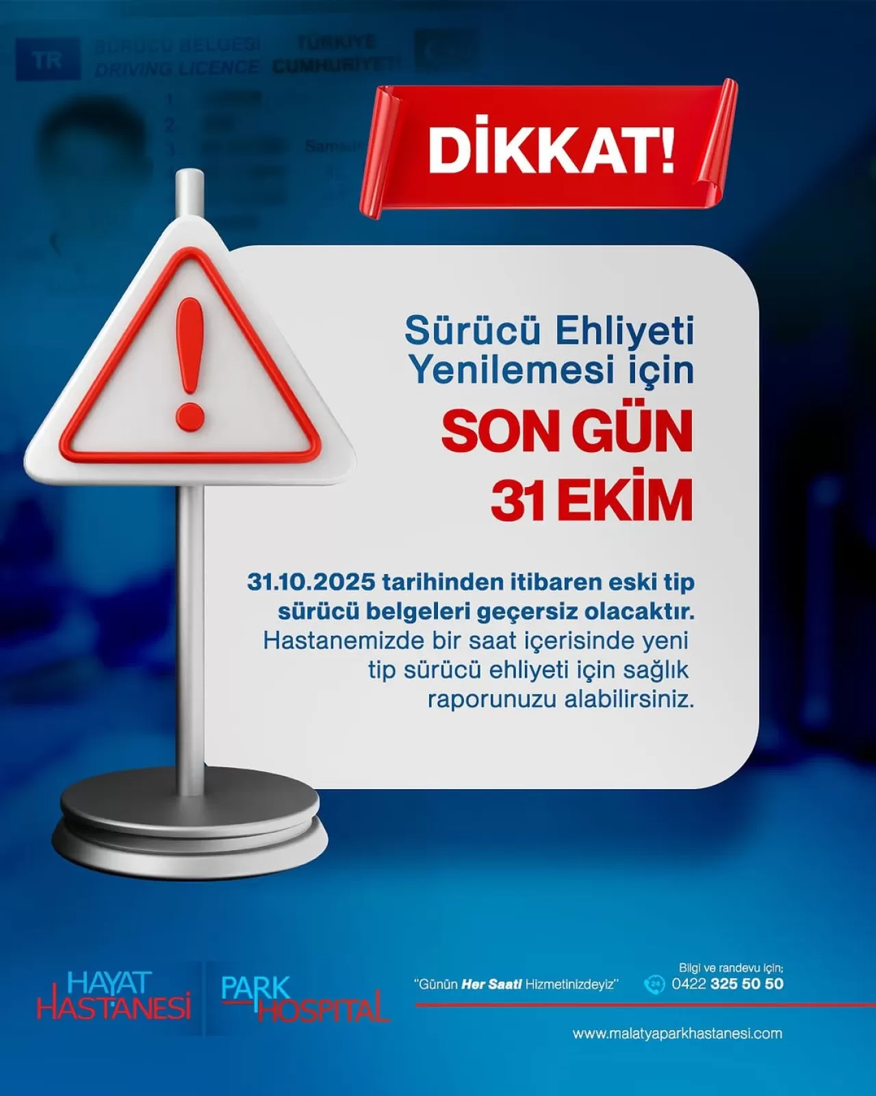 Ehliyet Yenileme İçin Son Tarih 31 Ekim 2025