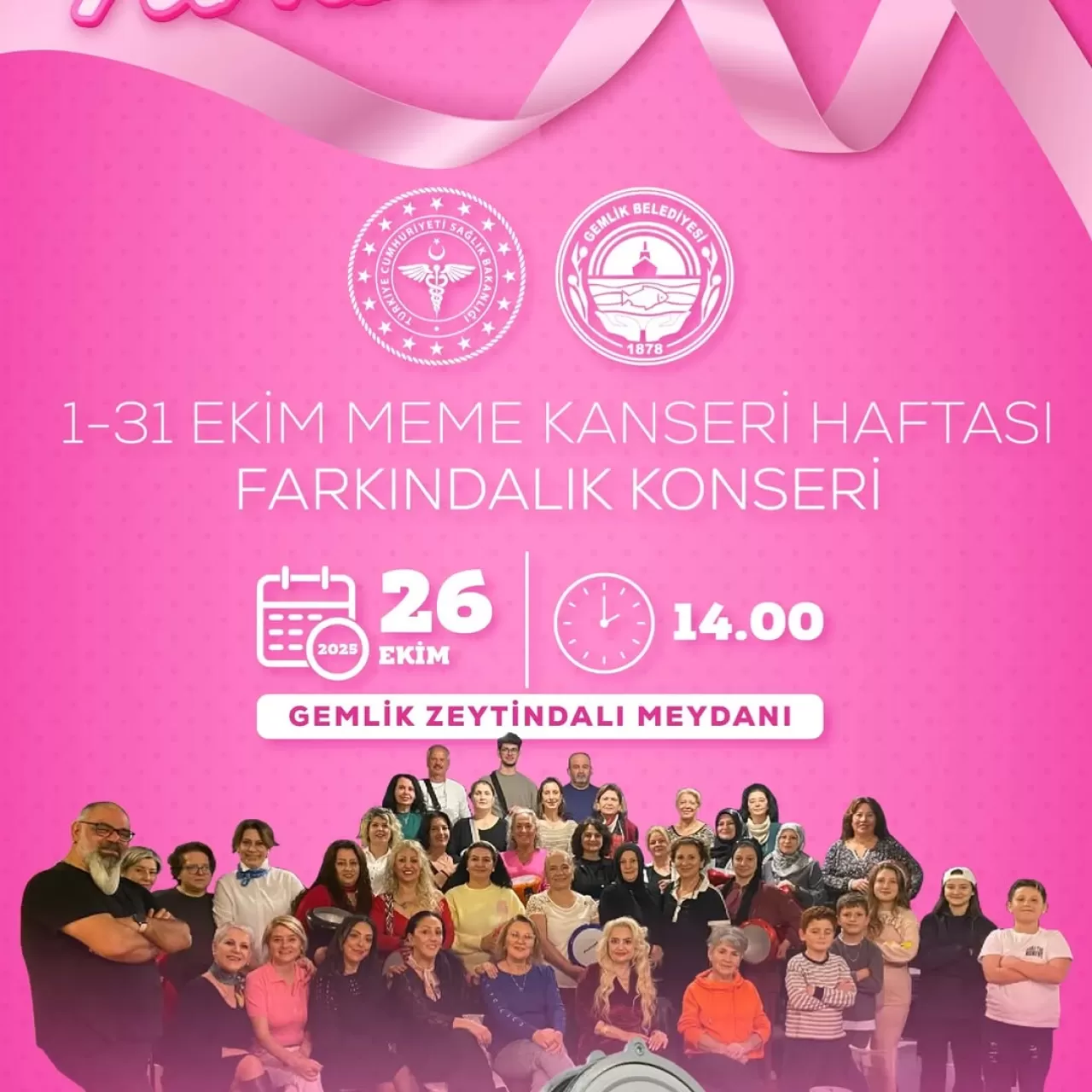 Gemlik'te Meme Kanseri Farkındalık Ayı Kapsamında Konser Düzenlenecek