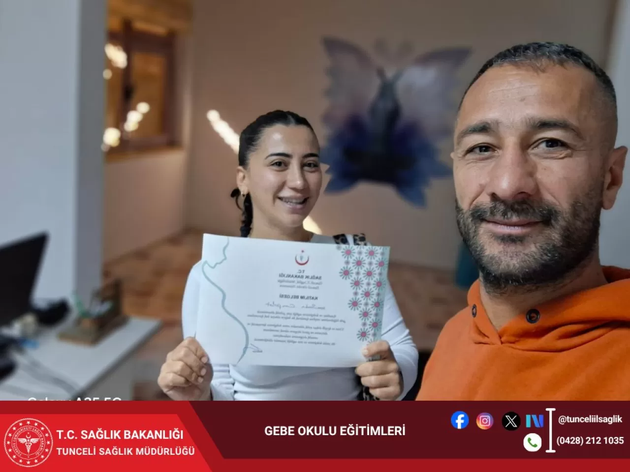 Doğal Doğum Eğitimini Tamamlayan Anne Adaylarına Sertifika Töreni