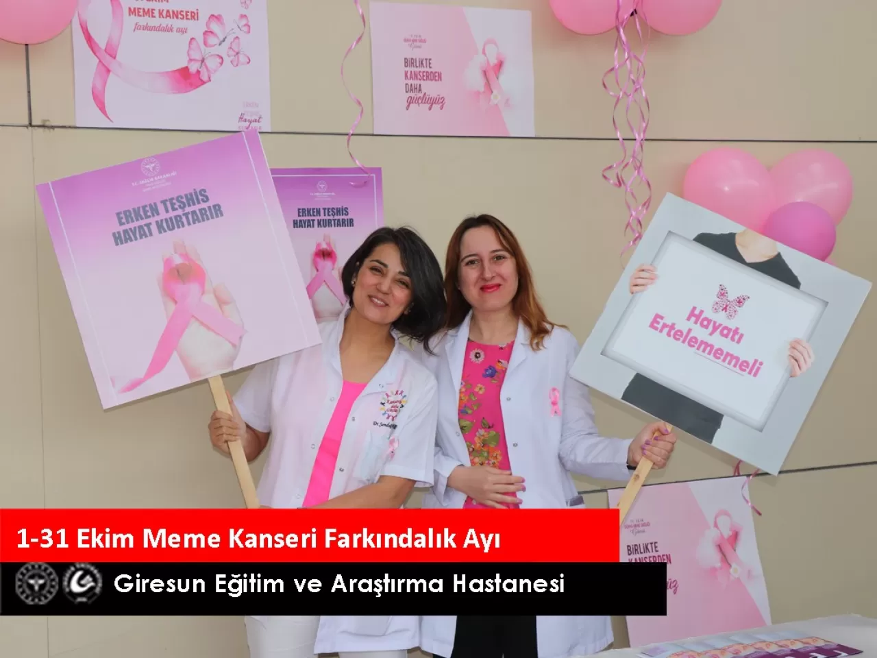 Giresun'da Meme Kanseri Farkındalık Yürüyüşü Düzenlendi