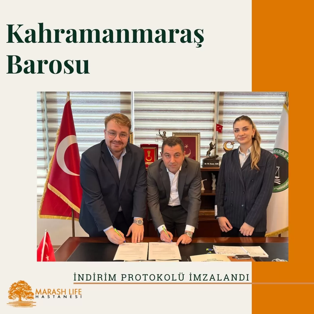 Kahramanmaraş Barosu ile Özel Marash Life Hastanesi Arasında İndirim Protokolü İmzalandı