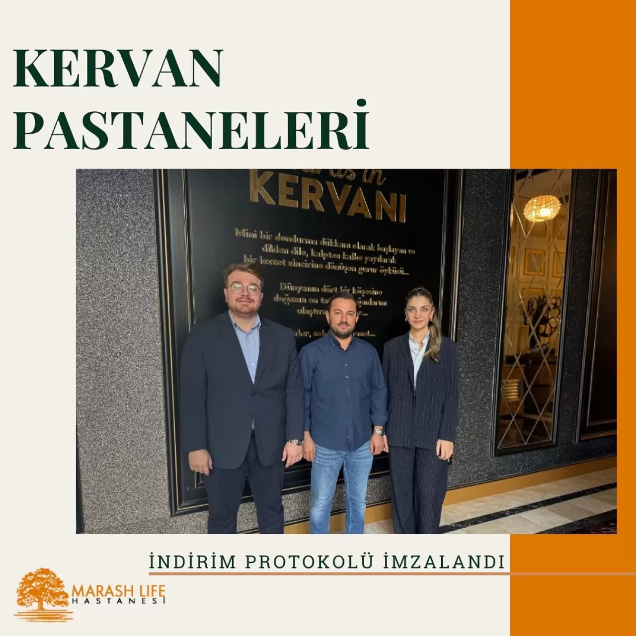 Özel Marash Life Hastanesi ve Kervan Pastaneleri Arasında İndirim Protokolü İmzalandı