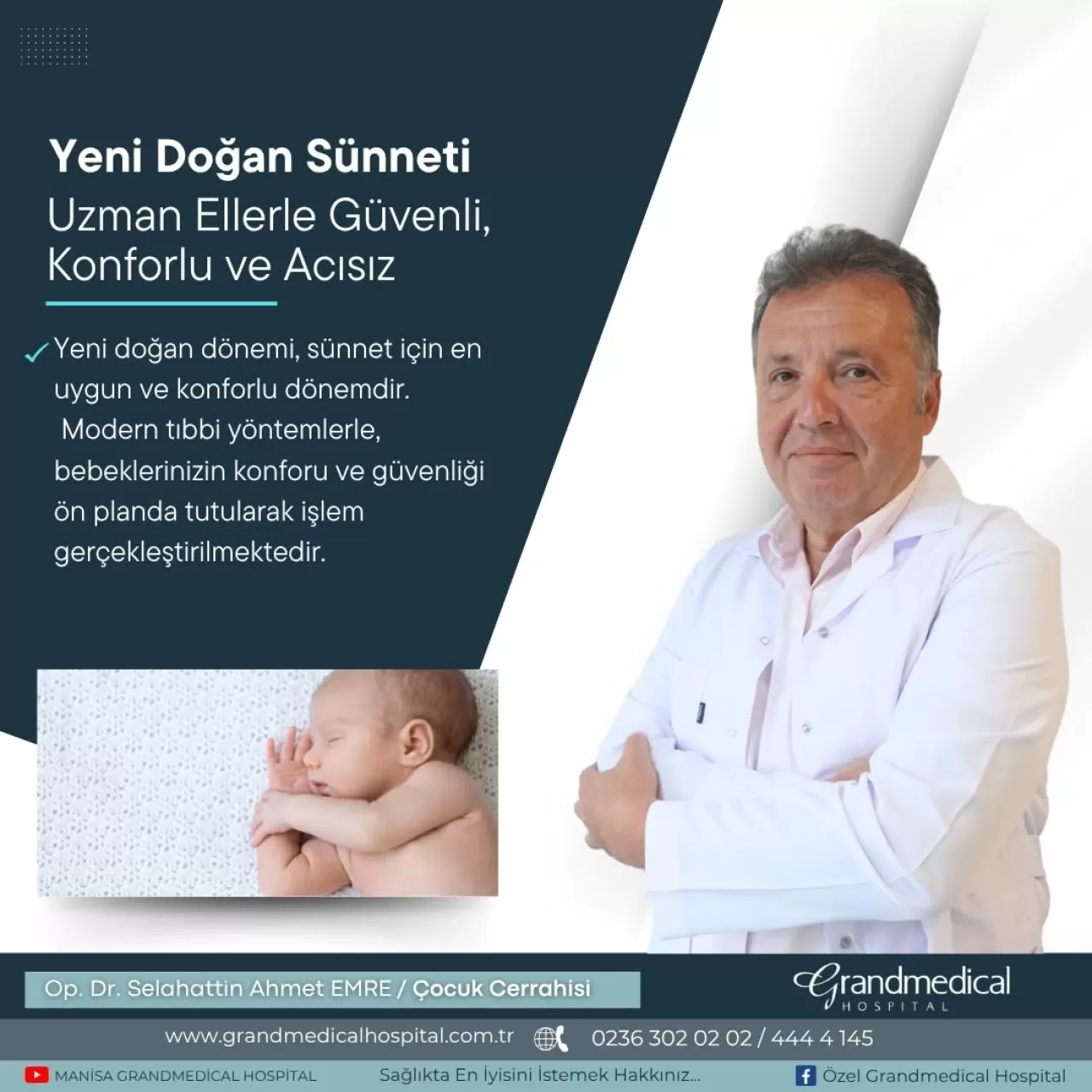 Manisa Grandmedical Hastanesi'nde Yeni Doğan Sünnetinin Avantajları