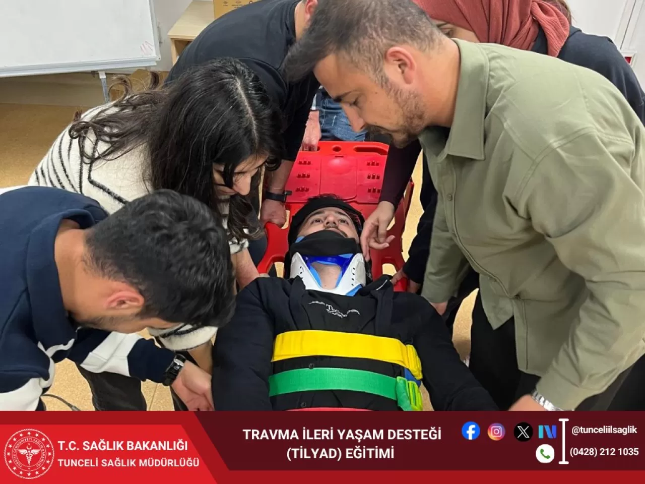Tunceli'de Acil Sağlık Personeline Travma İleri Yaşam Desteği Eğitimi