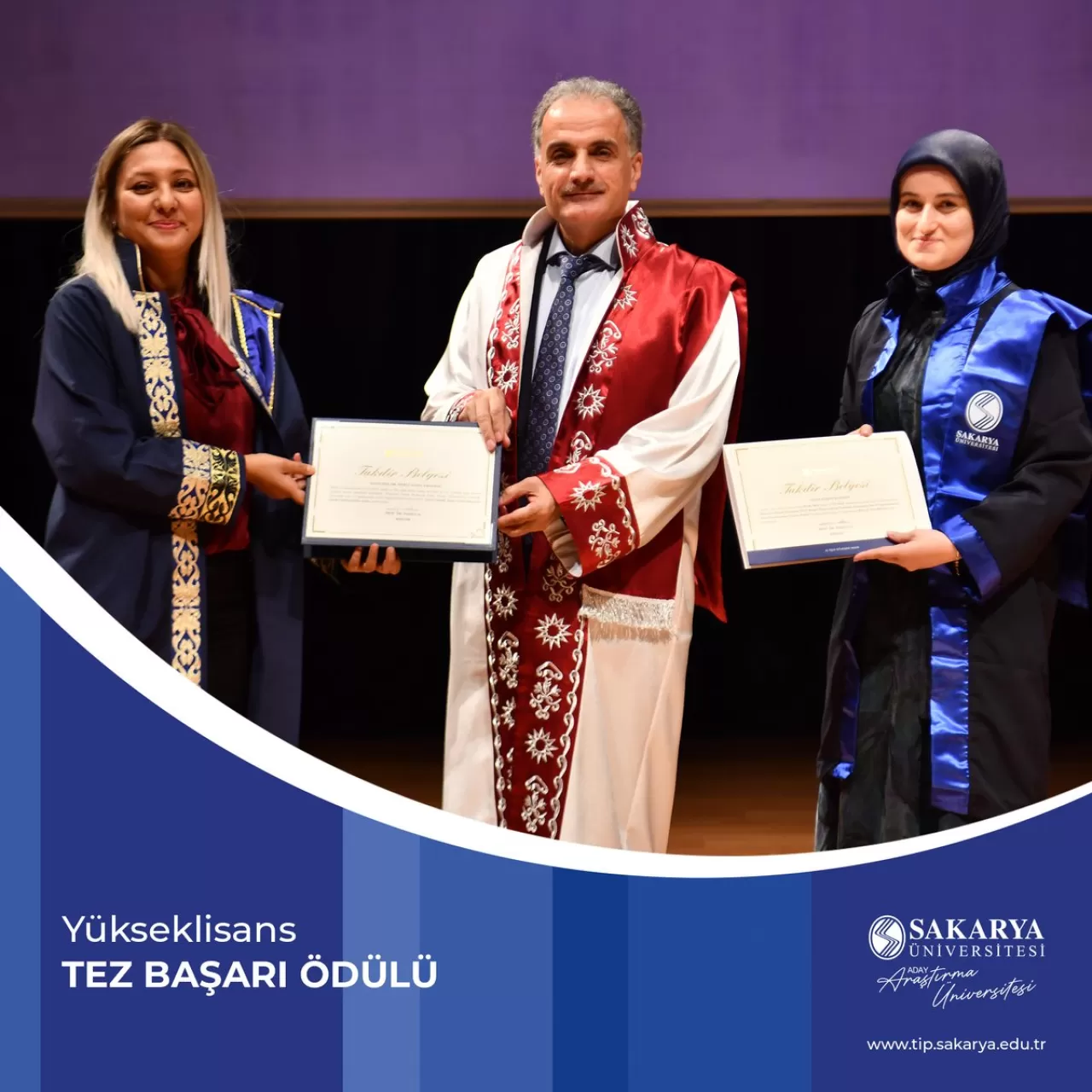 Sakarya Üniversitesi Tıp Fakültesi'nden Yüksek Lisans Öğrencilerine Tez Başarı Ödülü