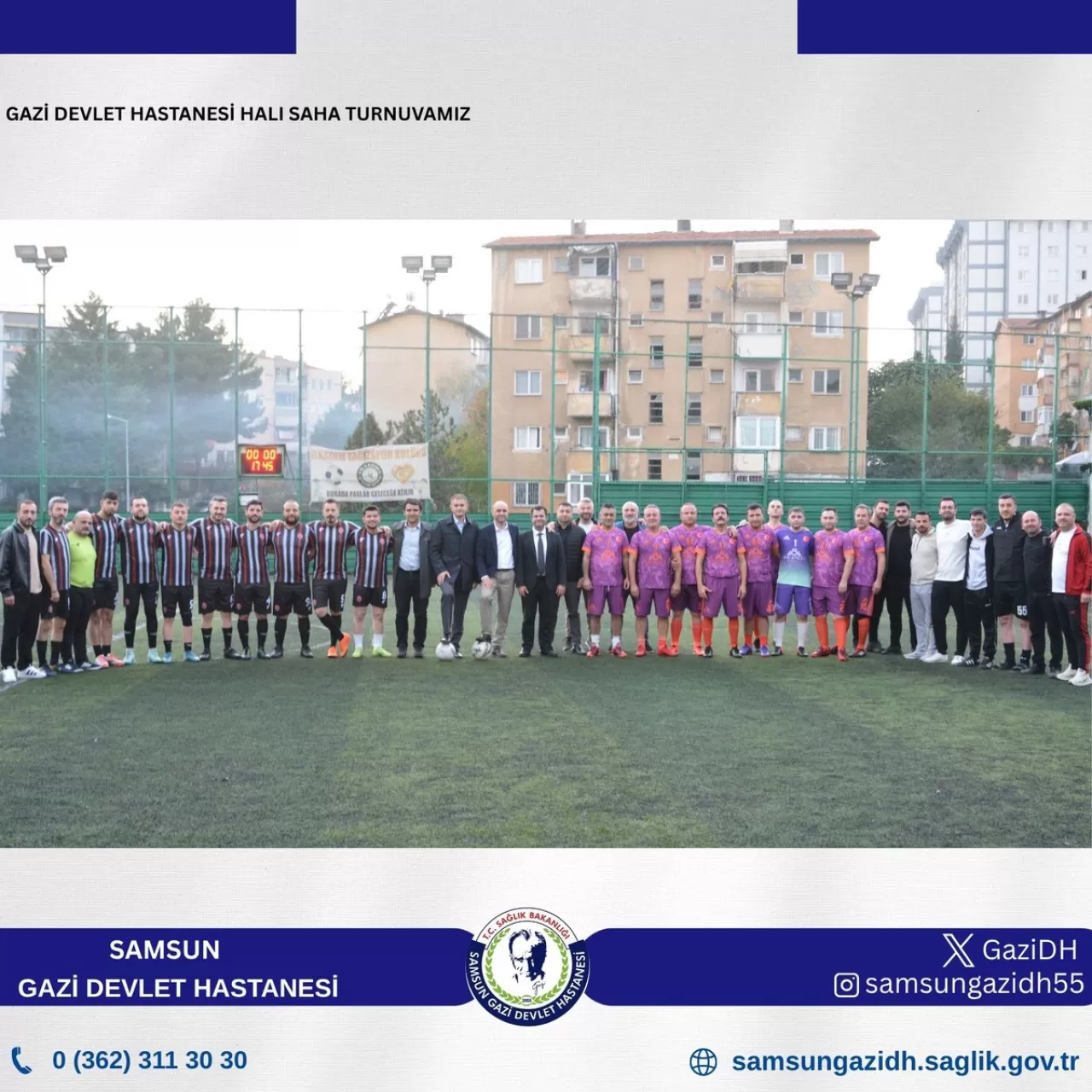 Samsun Gazi Devlet Hastanesi'nde Geleneksel Halı Saha Turnuvası Başladı