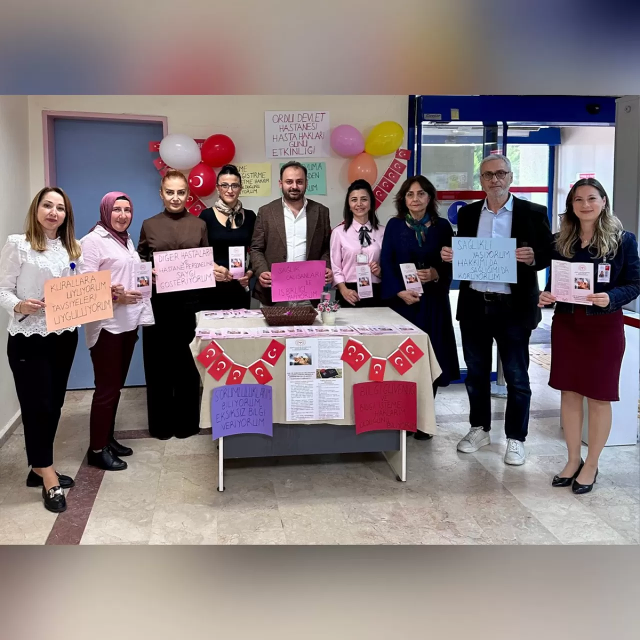 Ordu Devlet Hastanesi'nde 26 Ekim Hasta Hakları Günü Etkinliği Düzenlendi