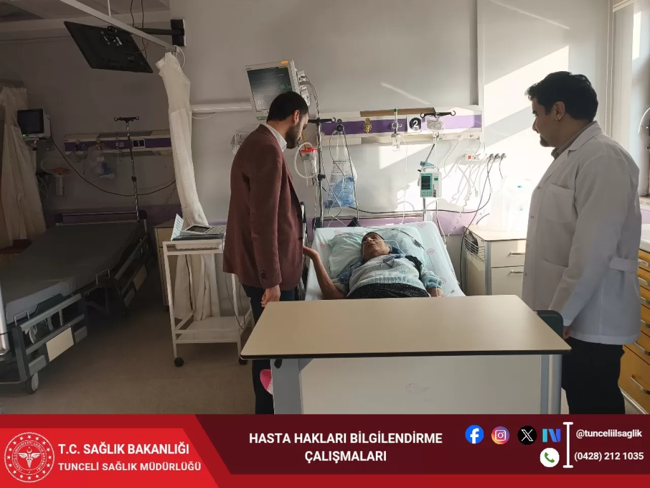 Tunceli'de Hasta Hakları Günü'nde Anlamlı Ziyaret