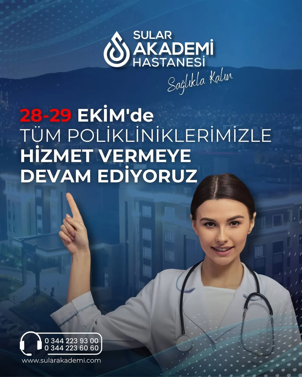 Kahramanmaraş Sular Akademi Hastanesi 28-29 Ekim'de Hizmet Verecek