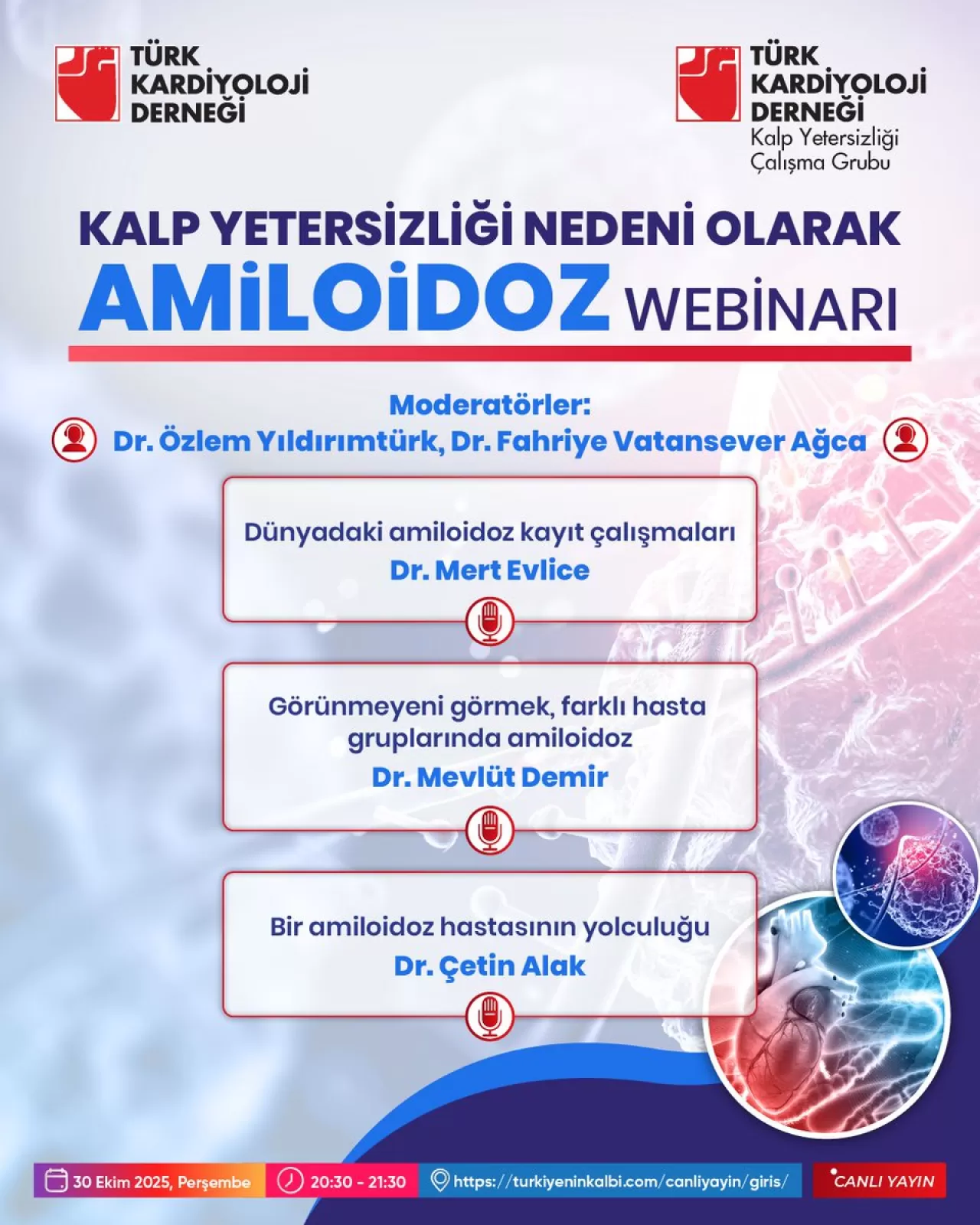 Türk Kardiyoloji Derneği'nden Kalp Yetersizliğinde Amiloidoz Konulu Önemli Webinar