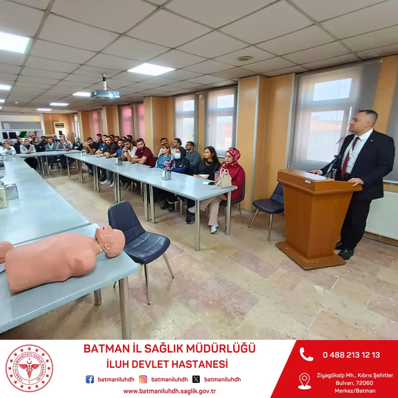 Batman İluh Devlet Hastanesi'nde Sağlık Personeline Yönelik Kapsamlı Eğitim Programı