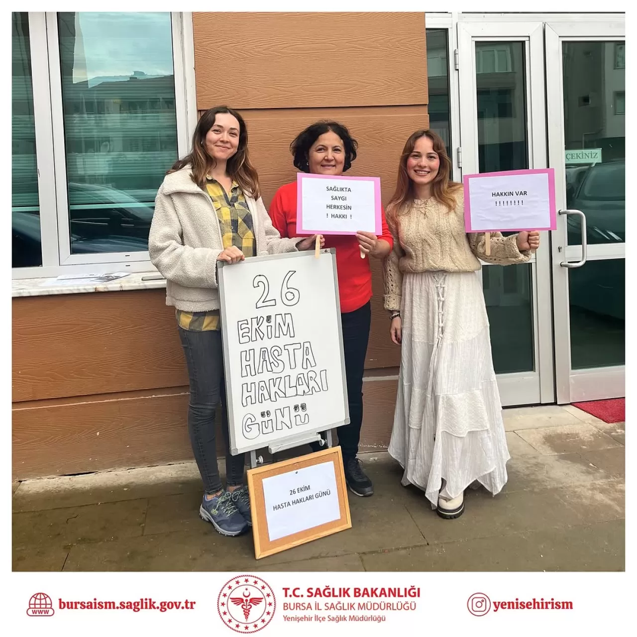 Bursa Yenişehir'de Hasta Hakları Günü'nde Farkındalık Etkinliği