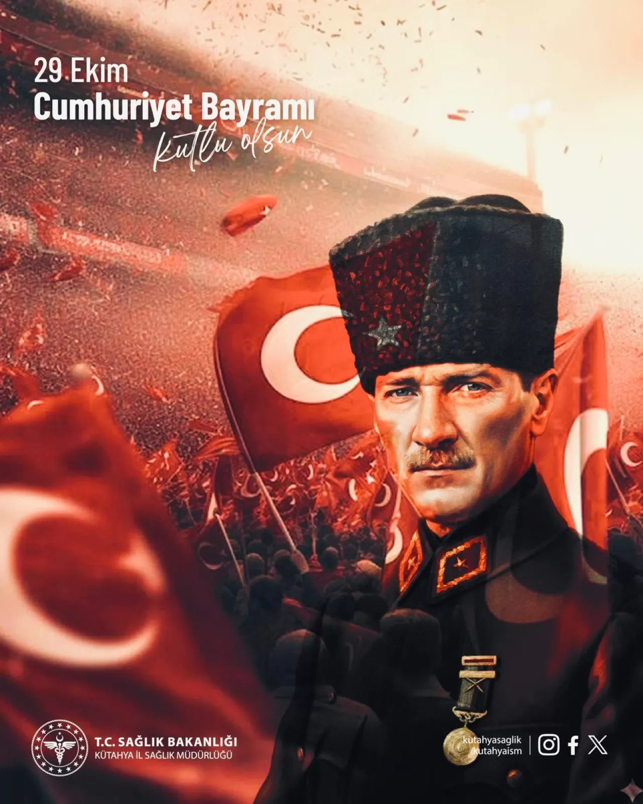 Kütahya'da 29 Ekim Cumhuriyet Bayramı Kutlamaları