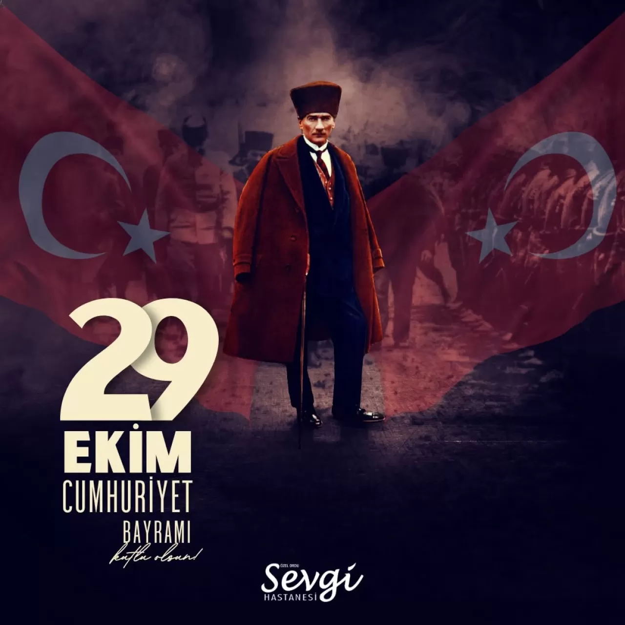 Özel Ordu Sevgi Hastanesi'nden 29 Ekim Cumhuriyet Bayramı Kutlaması