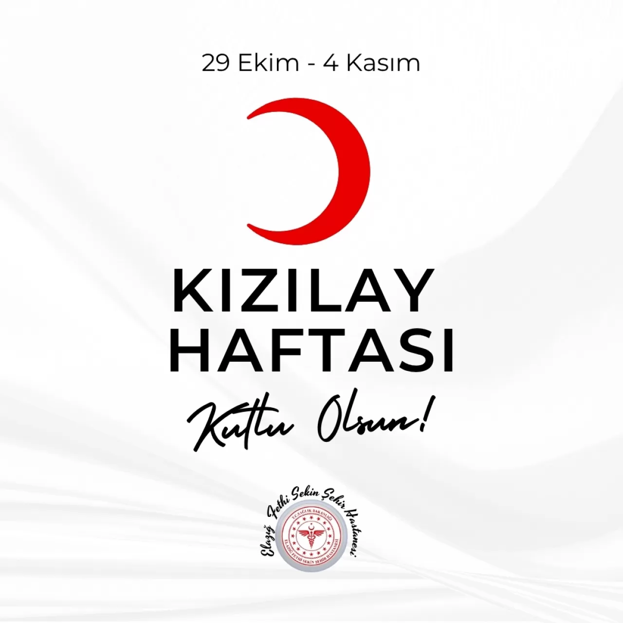 Elazığ Fethi Sekin Şehir Hastanesi'nde Kızılay Haftası Etkinlikleri