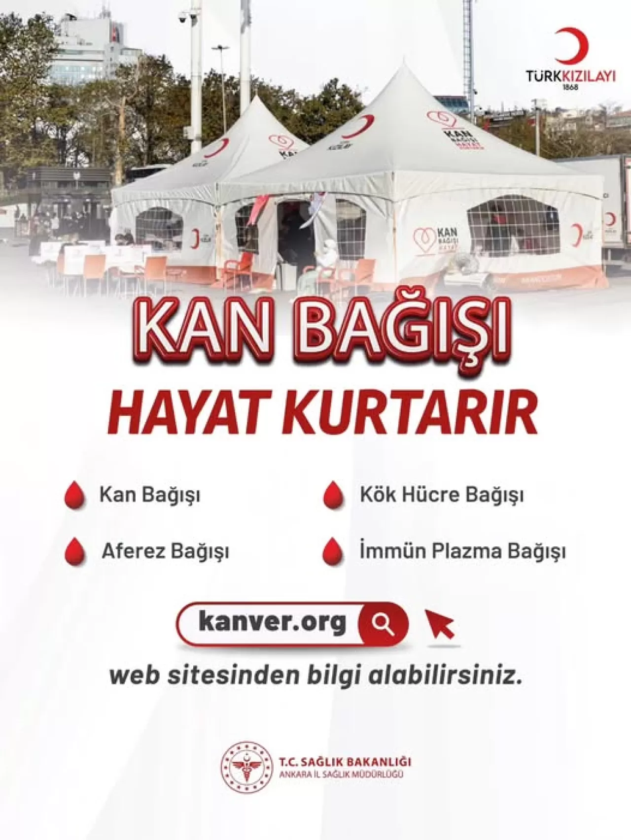 Ankara'da Kan Bağışı ve Kök Hücre Bağışı Kampanyası Başladı