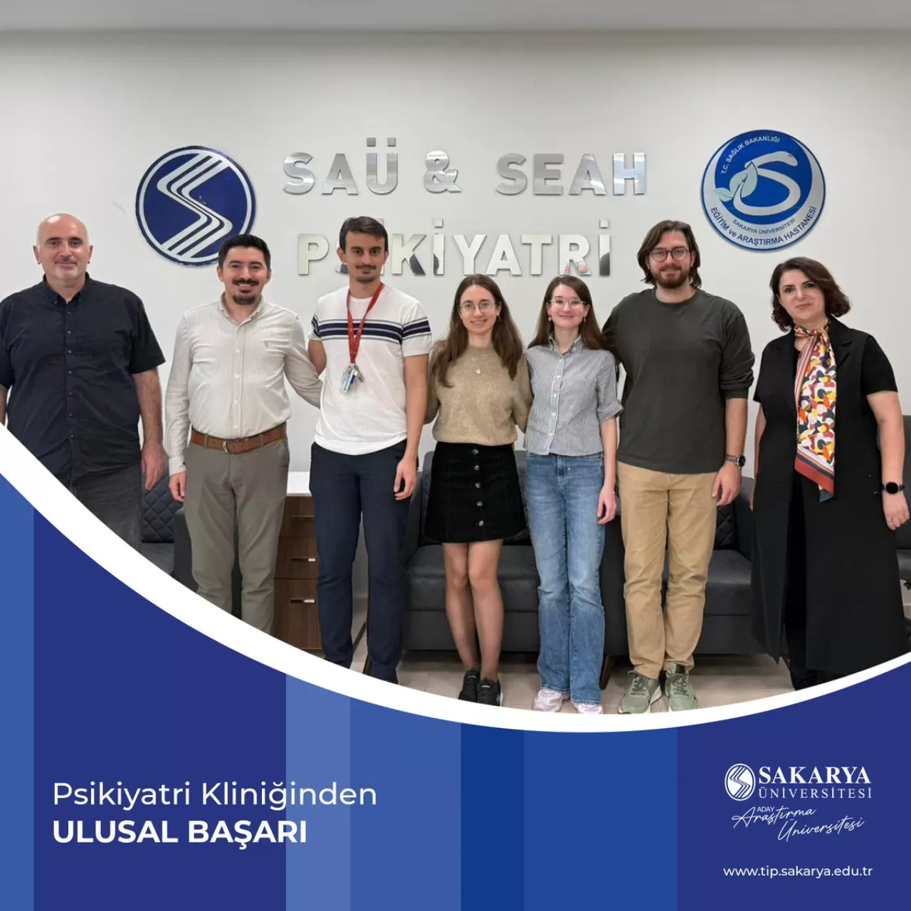 Sakarya Üniversitesi Tıp Fakültesi Psikiyatri Kliniği'nden Ulusal Başarı