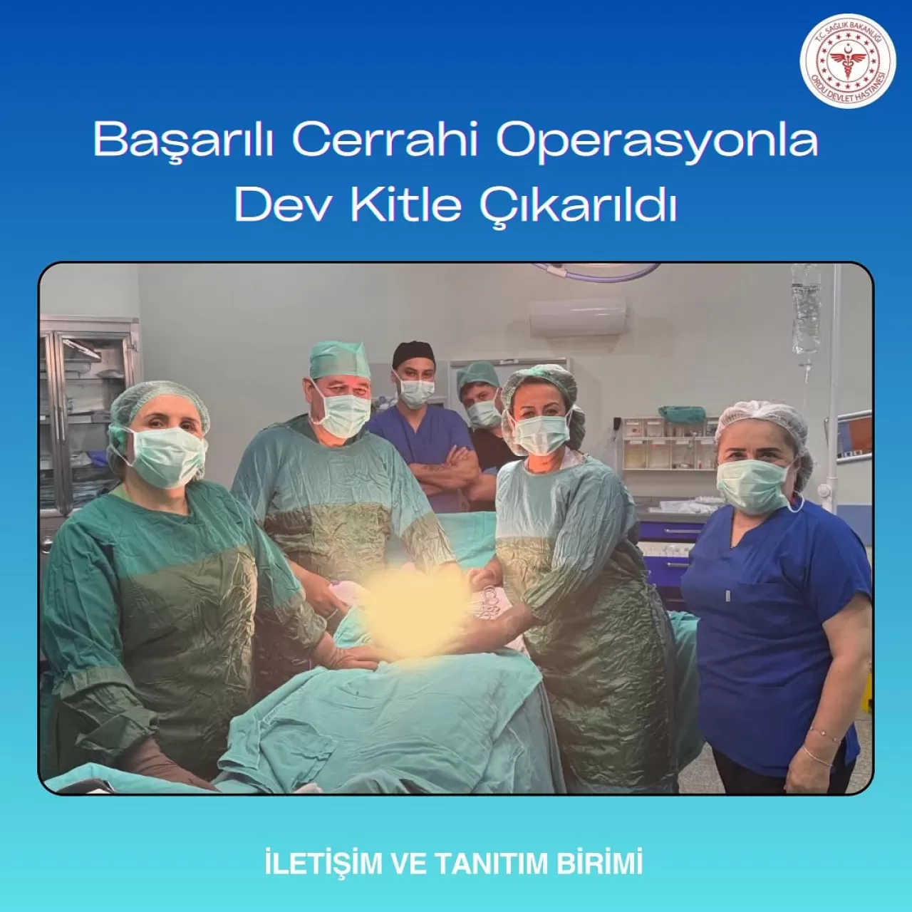 Ordu'da Gerçekleştirilen Başarılı Ameliyatla 5 Kiloluk Kitle Çıkarıldı